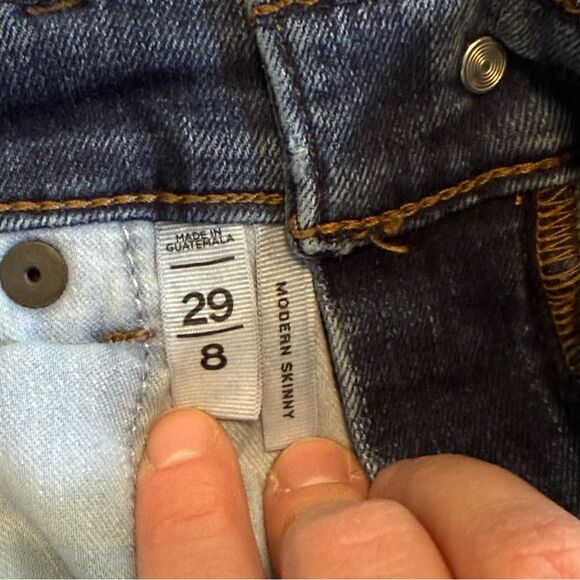 Ann Taylor LOFT Modern Skinny Jeans Pants in Blue Medium Wash Size 29/8 Regular - Picture 6 of 10